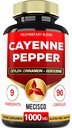 Cayenne Pepper Suplemen dengan Turmeric Curcumin Root, Berberine HCI, Ceylon Cinnamon Bark & More - 90 Capsules - Dukung Kesehatan Divalry, Sistem kekebalan dan keseimbangan Tubuh