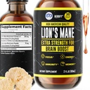 HERBIFY Lions Mane Suplement - Daily Mushroom Suplement for Memory, Focus & Clarity