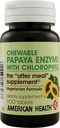 American Health Papaya Enzyme with Chlorofil - 100 Chewable Tablet - Promotes Nutrient Absorpsi - Non-GMO, Vegan, Gluten Free - 33 Servings