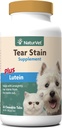 EjekVet - Tear Seat Plus Lutein - Menghilangkan Tabung Air Mata Yang Tak Terhentikan - Dipenuhi dengan Ekstrak Cranberry, Kalsium Accorbate & Oregon Grape Root - untuk Anjing & Kucing - 60 Tablet