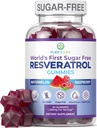 Sugar-Free Resveratrol Gummies - Mampu-Aging Antioksidant - Resveratrol Support Digetile & Ammune Health - Natural Herb for Cell Growth & Repair - Easy Chewable NMN Alternative