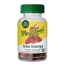 Megafood Iron Energy Gummies, Iron Suplemen untuk Perempuan, Pria, Remaja dan Anak-anak dengan Vitamin B12 & B6, Vitamin, dari The Makers of Blood Builder Supplemen, Strawberry Flavor, 60 Count