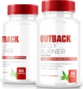 (2 Paket) Pill Burner Belly Outback, Premium Out Back Belly Burner Kapsules, All Natural Keto Suplemen untuk mendukung Fitness and Body Goals, Review Resmi Outback BellyBurner (120 Capsules)