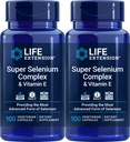 Ekstensi Hidup Super Selenium Kompleks 200 mcg & Vitamin E, 100 Veg Caps (Paket 2)