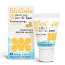 BioGaia Immune Aktif Bayi Probiotic Drops + Vitamin D 124; untuk Bayi & Toddlers 0-36 Bulan 124; Pasokan Digetile Kesehatan & Imune; Allergen, Dairy, Soy & Gluten Free 124; 50 Pasokan Hari