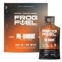 Frog Fuel Ultra Energy Gel & Pre Workout Shot with 1500mg Beta Alanine, electrolite 8g Protein Nano-Hydrolyzed Grass Fed Collagen, 10g Carbs, Gluten Free, Fat Free, Berry, 1.2 oz Packets, 24 Pack