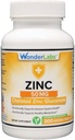 Laboratorium Wonder Disalurkan Zinc Gluconate 50 mg - Mendukung Sehat Skin, Sistem Imune, Pertumbuhan Sel, dan Lebih - 200 tablet Vegetarian