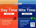 ValuMeds Cold & Flu Multi- Symptom Relief for Consultion, Headtache, Sore Throat, Aches and Pains, Fever 124; Acetaminophen (Daytime, 72 Count)