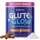 Glute Y Glow by Amamas - Women 's Creatine + Biotin Suplement for Muscle Growth, Glute Dupport, Hair Skin & Nails - Horchata Flavor - Energy Duction - Lean Muscle - Daily Performance Blend
