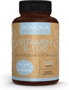 Pomona Wellness Vitamin B Complex Suplement with Folic Acid, High Potency Multivitamin, All 10 B Vitamin Included B12, Supports Energy Levels, Heart Health, Non-GMO, 50 Tablet