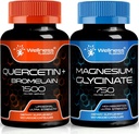 WELLNESS LABSRX Quercetin dengan Bromelain 124; Magnesium Glycinate Capsules