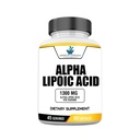 Tambahan Standar Amerika Alpha Lipoic Acid 1300mg Per Serving - Vegan, Gluten Free, Non-GMO, 90 Kapsul, 45 Hamba