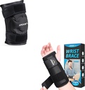 Ice Pack APEXUP untuk Relief Knee Pain (Besar, 1PK) + Wrist Brace for Carpal Tunnel (S, Kanan)