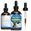 Pet Wellsing Milk Thistle for Cats - Organic Milk Thistle, Support Healthy Liver Fungsi & Detoksifikasi - Vet- Formulated Herbal Suplemen - 4 oz (118 ml)
