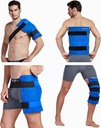Koo-Care Large Flexible Gel Ice Pack & Wrap with Straps for Hot Cold Therapy - Relief untuk Shulder Rotator Cuff, Back, Hip, Knee Replacement Bedah, Shin Splint Injuries Reworthy - 11 "x 14"