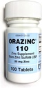 Mericon Industries Orazinc 25mg Zinc Supplemen 126; Zinc Suplemen Kesehatan untuk Peraturan Hormone, Kesehatan (100 Zinc Tablet)