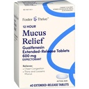 Foster & Thrive Chest Contraffic Muscus Extended Release, 600 mg Guaimfenein Relieves Chest Contraffic disebabkan oleh Excection Mucus, (Compare to Mucinex 12 Hour Extended Release), 40 Tablets