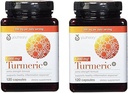 Youtheory Turmeric Extra Strength Formula Capsules 1,000 mg per Daily, 120 Count (Paket 2)