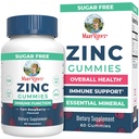 MaryRuth Organics Zinc Gummies; Zinc Suplemen 124; Suplemen Dukungan Ammuniune:
