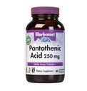 BlueBonnet Nutrition Pantothenic Acid 250 mg Daily Vitamin B5 Suplement for Cellular Energy for Women & Men - Vegan, Gluten- Free, Non-GMO - 60 Vegetable Capsules