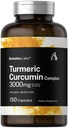 Horbäach Turmeric Curcumin 3000mg 124; 150 Capsules 124; Turmeric Suplemen dengan Ekstraksi Black Pepper 124; None-GMO, Gluten Free Herbal Complex 124; oleh Lab Berkshire