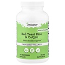 Vitacost Red Yeast Rice & CoQ10 dengan No- Flush Niasin -- 240 Vegetarian Capsules