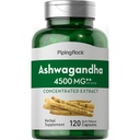 Piping Rock Ashwagandha Capsules 124; 120 Count 124; Herbal Suplemen dengan Black Pepper Extract 124; untuk Perempuan dan Pria 124; Non-GMO, Gluten Bebas