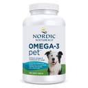 Nordic Nacials Omega-3 Pet, Unfeared - 180 Soft Gels - 320 mg Omega-3 Per Soft Gel - Fish Oil for Dogs with EPA & DHA - Promopes Heart, Skin, Coat, & Imune Health