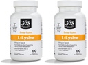 365 By Whole Foods Market, L Lysine 500 Mg Vegetable Capsules, 100 Cacah (Paket 2)