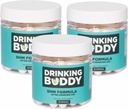 Minum Buddy (3pack, After- Minum Aid dengan DHM, Prickly Pear, L- Cystine dan L- Theanine, Milk Thistle, B- Vitamin, Ginger