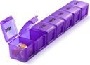 Pill Organizer XL Extra Large Weekly and Daily Pill Cases for Pills / Vitamin / Fish Oil / Suplemen (Purple)