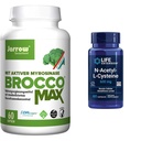 Jarrow BroccoMax Sulforaphane Generator and Life Extension N-Acetyl- L- Cysteine Imune & Respiratory Dumple, 60 Count