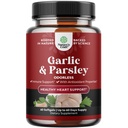 Terkonsentrasi Odorless Bawang putih Softgels - Parsley Ekstrak & Suplemen Bawang Bawang untuk Kesehatan Sirkulasi, Ketegangan, Dukungan Tak Terbatas & Detox - Parsley Softgeels untuk Dukungan Gut - 60 Ct