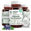 Suplemen Kesehatan Nultra Ultimate Eye - Bilberry & Blueberry Extract Blend for Day and Night Vision Dups, Promotes Color Persepsi & Eye Clarity - Non-GMO, Gluten- Free, Vegan - 30 Kapsul