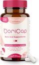 BoriCap - Boric Acid Suplotories for Women - 600 mg - Vaginal Heale & Saldo, Itch & Odor - Natural Relief - Feminine Care - Feminine Hygiene Products - Made in USA by Heale - 60 Capsules