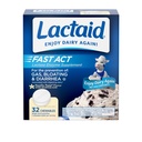 Lactaid Fast Act Laktosa Intoleransi Chewables with Natural Lactase Enzyme to Prevent Gas, Bloating & Diare Because to Laktosa Sensitivitivity, On- The-TheGo, Vanilla Twist Flavor, 32 x 1 ct