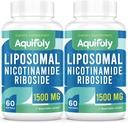 Lipomal Nicotinamide Tambahan 2000 mg dengan TMG dan Pterotilbene untuk Absorpsi Maksimum, Superior untuk NAD, Boosting NAD +, Cellular Energy, dan Pertahanan Umur, 120 Softgeels