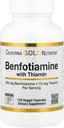 California Gold Nutrition Benfotiamine dengan Thiamine, 250 mg, 120 Veggie Capsules