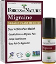 Angkatan Alam Alam, Organik Migraine Relief Topical Rolll-on, Support Prodrome, Aura, Headache, Fatigue, Light dan Sound Sensitivity, Nausea Associated with Migraines, Non-GMO, 0.14 Fl Oz