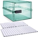 Lockbox One ™ Medi Green & Shelf Pack Bundle 124; Kotak Lokable for Food, Medicines, Tech and Home Safety with Removable Shelves and Base Inserts