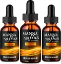 Manna flux Drops, Mannaflux Dukung Cair Drops - Maximum Power, Manna Flux Health & Wellness Drops, Mannaflux All Natural Formula, Manna Flux Liid Drops Review (3 Pack)