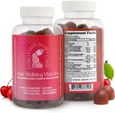 Long Hair Jangan pedulikan rambut Vitamin, Rambut Skin dan Nails Vitamin, Vitamin untuk Perempuan dan Pria, Acid Pantothenic, Acid Folic & Biotin Gummies, Non- GMO Rambut Vitamin, 60 Gummy Vitamin