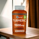 Turmeric Curcumin dengan Black Pepper dan Ginger, Quinol 1500mg Turmeric Extract dengan 95% Curcuminoids, Enhanced Absorpsi, Supports Heally Inflammation Respon, 180 Vegetarian Capsules
