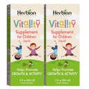 Suplemen Vitalitas HERBION untuk Anak-anak, Memroses Growth and Appetite, Relieves Fatigue, Performance Mental & Fisik, untuk Anak-anak 1 Tahun & Di atas, 5 Fl Oz (Paket 2)