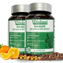 Rhubares- Herbal Constipation Suplemen Motilitas Gut, Laxative Tanpa Lembut, Penyelubung Kotoran Alami, Bloating & Gas Relief, Pergerakan Nafas Harian, Pil Pop Herbal, 90 Kapsul
