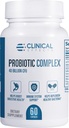 Clinical Effects Probiotic Complex - Unut Health Prograx for Women and Men - 6 Key Organic Probiotic Strains untuk menyokong Ditrable and Overall Health - 60 Veggie Probiotic Capsules - Made in the USA