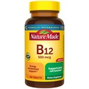 Nature Made Vitamin B12 500 mcg, Dietary Supplement for Energy Metabolism Support, 200 Tablet, 200 Day Supply