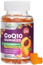 CoQ10 Gummies for Adults 100mg - 3X Strength, High Absorpsi, Antioksidant Support for Heart Health Produksi, Ultra Coenzim Q10 Vitamin, Coq 10 Suplemen - 60 CoQ10 Gummies