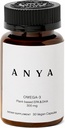 ANA Omega 3 dengan 300mg DHA dan EPA, Bersihkan Ingrediens, Non- GMO, 100% Vegan, Gluten, Soy, dan Dairy Free. Suplemen untuk Perempuan, Prenatal Postnatal Vitamin untuk Dukungan Pengamatan dan Lactation