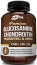 NutriFlair Glucosamin Chondroitin Turmeric MSM Boswellia, 180 Kapsul - Comfort Suplemen Gabungan - Natural & Non-GMO - Antioksidant Pill - Supports Back, Luck, Hands, Joints, Cartilage
